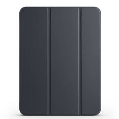 iPad Pro 11 2024 Smart Cover Kalem Bölmeli Standlı 1-1 Kılıf Siyah