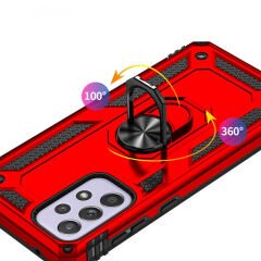 Samsung Galaxy A33 5G Kılıf Vega Tank Sert Yüzüklü Standlı Zırh Koruma Kapak