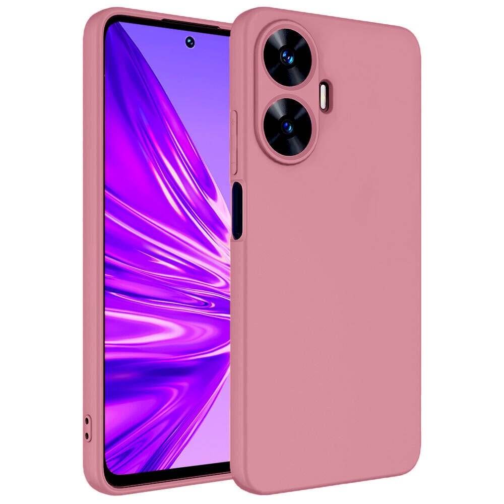 Realme C55 Kamera Korumali Mara Lansman Kapak Pembe