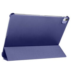 iPad Air 11 2024 Smart Cover Kalem Bölmeli Standlı 1-1 Kılıf Mavi