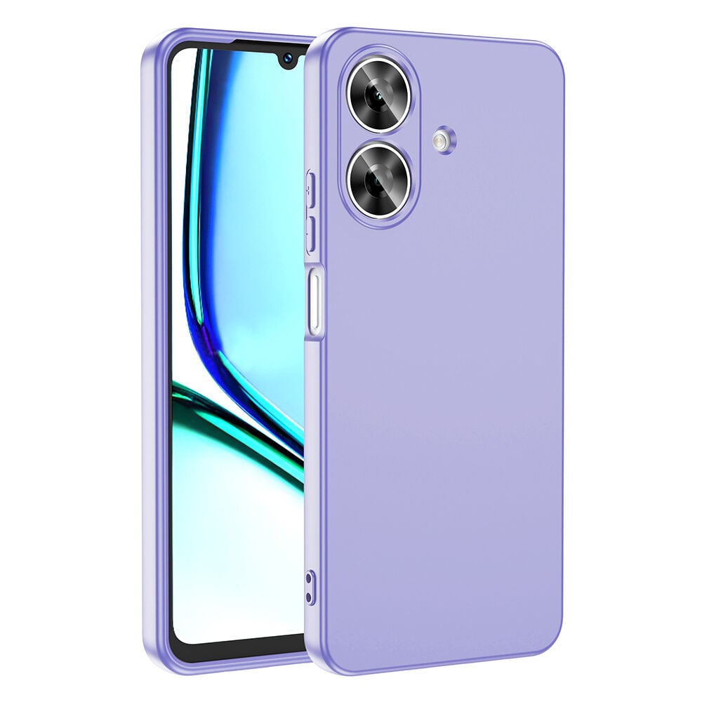 Realme Note 60 Kılıf Kamera Korumali Mara Lansman Kapak Lila