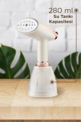 KY-003 Beyaz Buharlı Kırışık Giderici 1500w Taşınabilir Seyahat boy dikey ütü