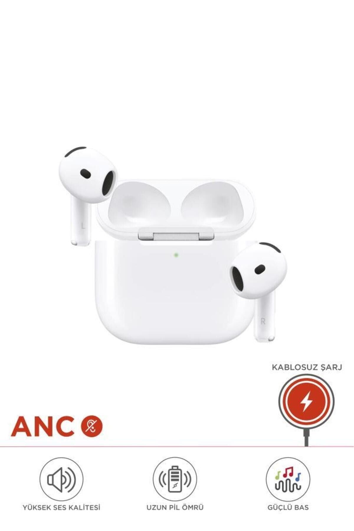 Bluetooth Kulaklık Kulak İçi Anc Kablosuz Kulaklık GO2 Beyaz