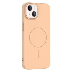 iPhone 14 Kılıf Kablosuz Şarj Özellikli Ruby Silikon Kapak