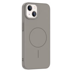 iPhone 14 Kılıf Kablosuz Şarj Özellikli Ruby Silikon Kapak
