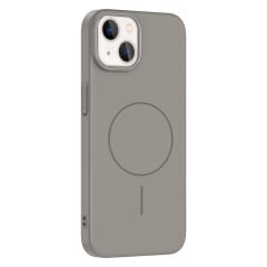 iPhone 14 Kılıf Kablosuz Şarj Özellikli Ruby Silikon Kapak