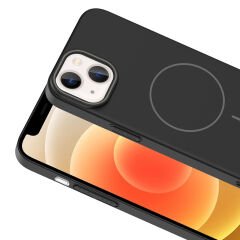 iPhone 14 Kılıf Kablosuz Şarj Özellikli Ruby Silikon Kapak