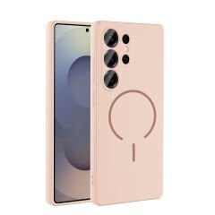 Samsung Galaxy S26 Ultra Kılıf Meta Lansman M-Safe Kamera Korumalı içi Kadife Yumuşak Renkli Süet Silikon