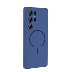 Samsung Galaxy S26 Ultra Kılıf Meta Lansman Magsafe Kamera Korumalı içi Kadife Yumuşak Renkli Süet Silikon