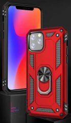 iPhone 11 Pro Kılıf Vega Tank Sert Yüzüklü Standlı Zırh Koruma Kapak