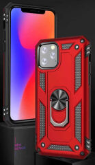 iPhone 11 Pro Kılıf Vega Tank Sert Yüzüklü Standlı Zırh Koruma Kapak