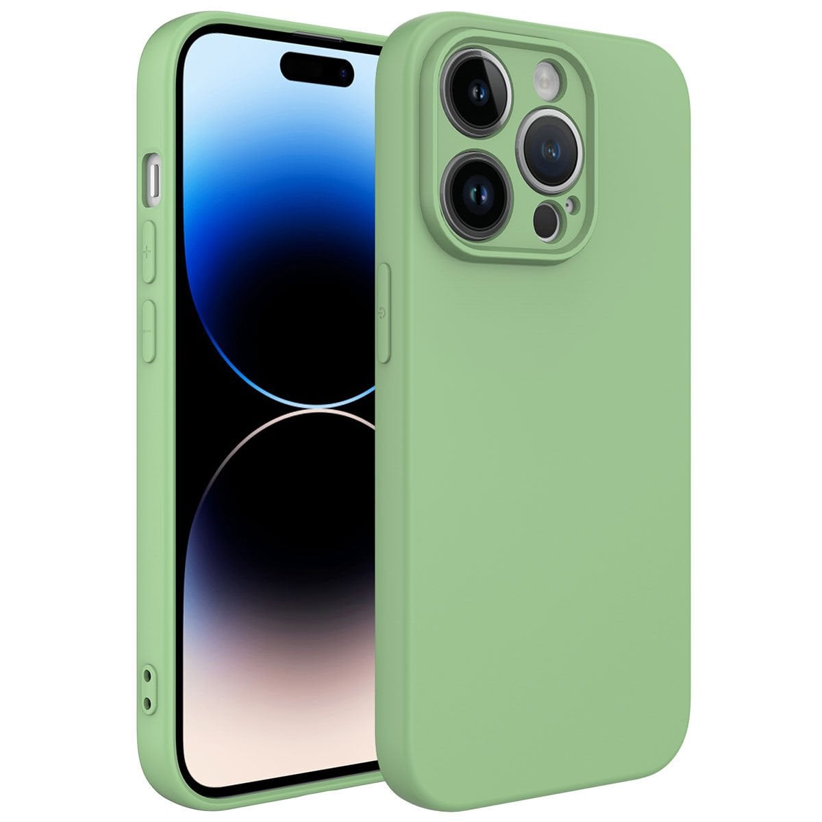 iPhone 14 Pro Kılıf Kamera Korumalı Mara Lansman Kapak kılıf Açık Yeşil