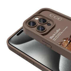 iPhone 15 Pro Kılıf Kamera Korumalı Baskılı Arka Yüzey Klas Kapak