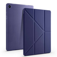 Samsung Galaxy Tab A9 Kılıf Tri Folding Kalem Bölmeli Standlı Kılıf
