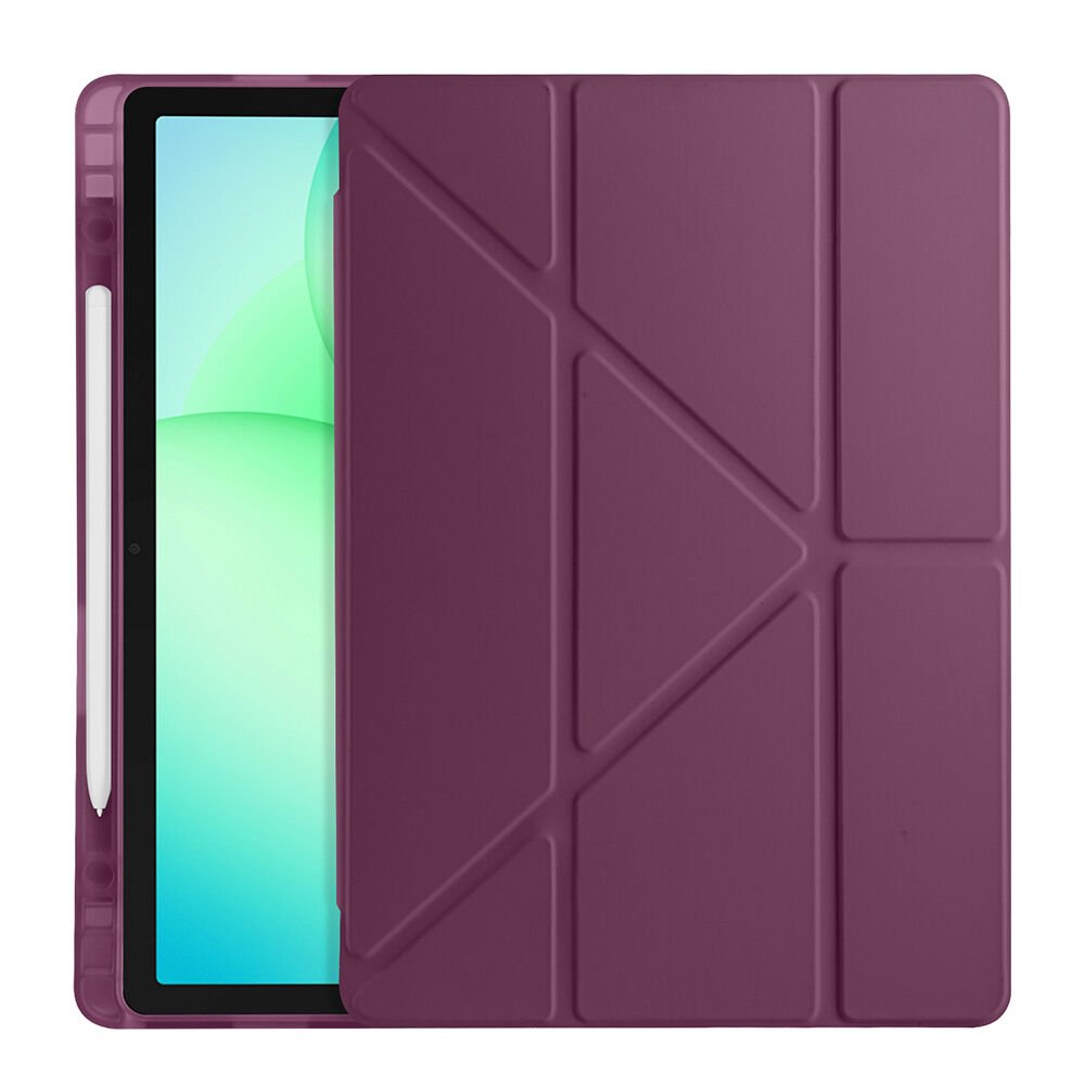 Samsung Galaxy Tab A9 Kılıf Tri Folding Kalem Bölmeli Standlı Kılıf