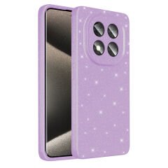 Xiaomi Redmi Note 14 Pro 5G Kılıf Kamera Korumalı Simli Lüks Koton Kapaka