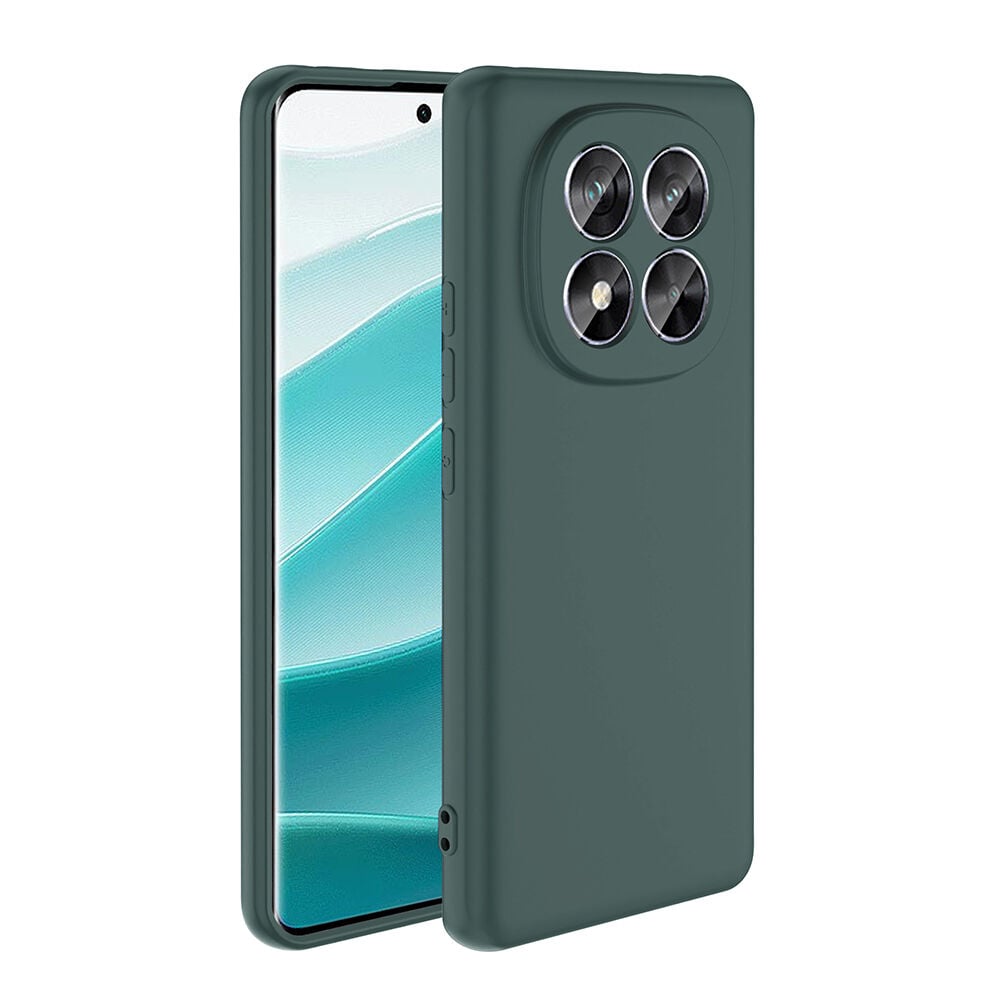 Xiaomi Redmi Note 14 Pro Plus Kılıf Kamera Korumali Mara Lansman Kapak Koyu Yeşil