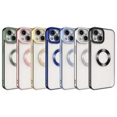 iPhone 13 Kılıf Kamera Korumalı Logo Gösteren  Omega Kapak
