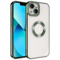 iPhone 13 Kılıf Kamera Korumalı Logo Gösteren  Omega Kapak