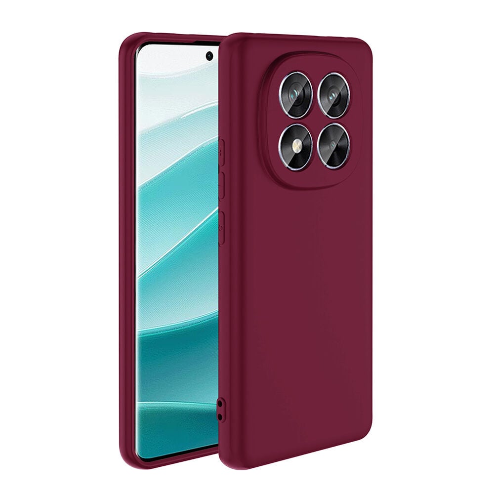 Xiaomi Redmi Note 14 Pro Plus Kılıf Kamera Korumali Mara Lansman Kapak Koyu Mor