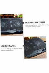 CF-03 Siyah Ayarlanabilir Led İşikli Dizüstü Bilgisayar Soğutma Fanı