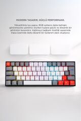 Oyuncu Klavyesi Rgb Işıklı Mekanik Şarjlı Kablosuz Blue Switch Q Klavye TK11