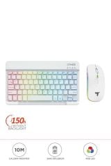 09 Şarj Edilebilir RGB Işıklı Kablosuz Klavye Mouse Seti