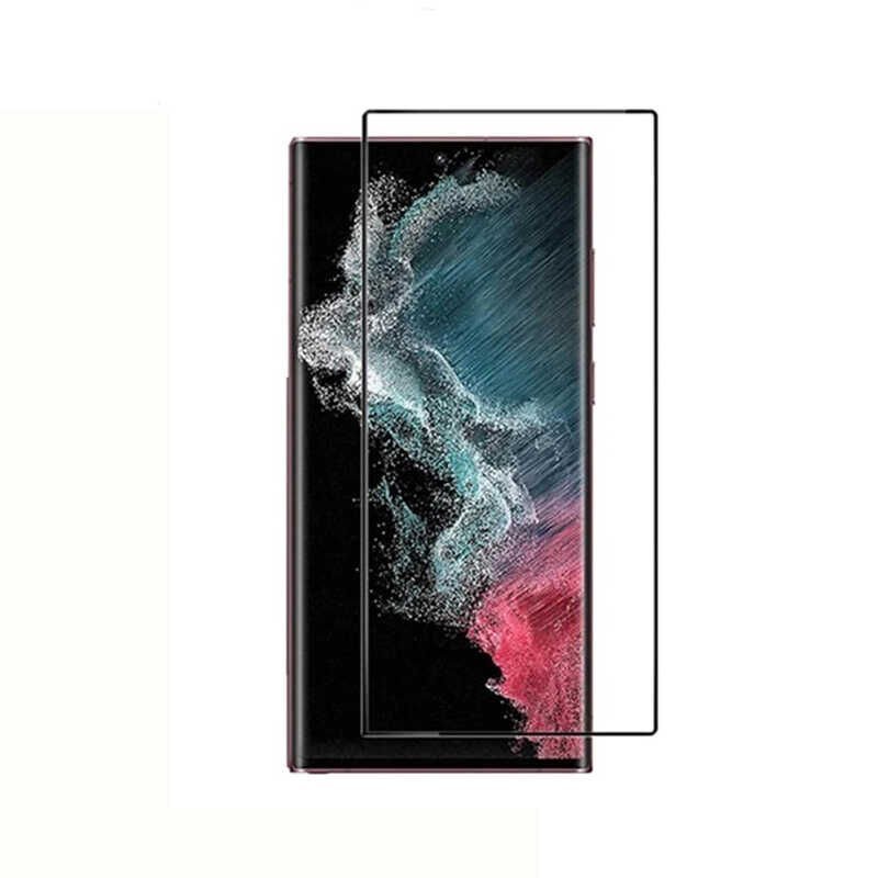 Samsung Galaxy S22 Ultra Süper Pet Ekran Koruyucu Jelatin Siyah