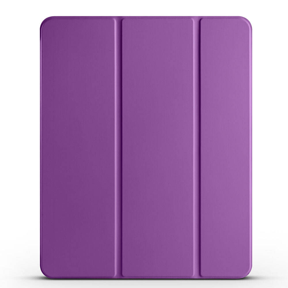 iPad Pro 11 2020 (2.Nesil) Smart Cover Kalem Bölmeli Standlı 1-1 Kılıf Mor