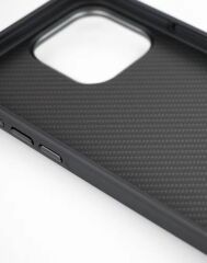 iPhone 15 Pro Kılıf Magsafe Şarj Özellikli Karbon Fiber Görünümlü Troy Kapak