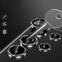 Samsung Galaxy S22 Ultra Kamera Lens Koruyucu Derin Mor