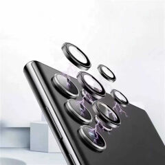 Samsung Galaxy S22 Ultra Kamera Lens Koruyucu Derin Mor