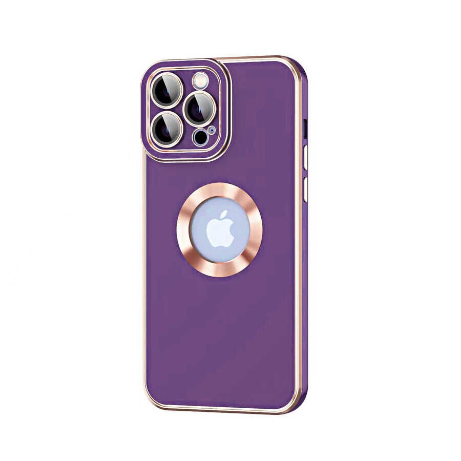 iPhone 12 Pro Kılıf Kongo Kapak Koyu Mor