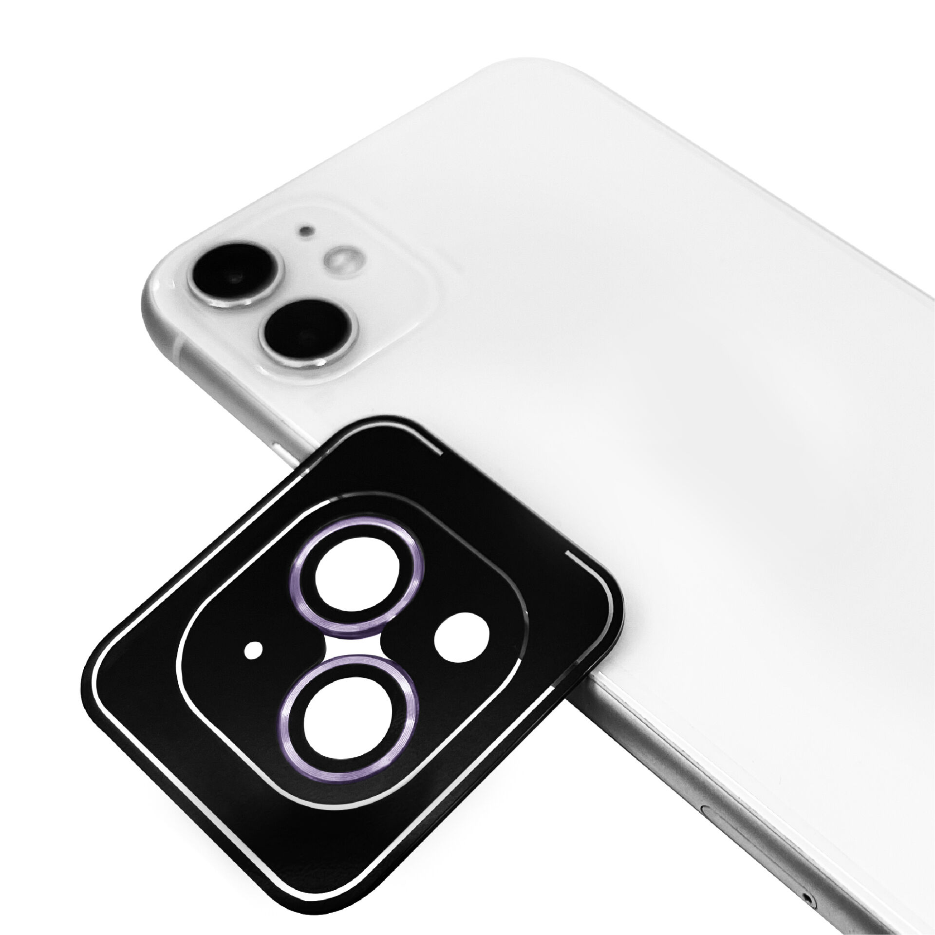 iPhone 12 Zore CL-09 Kamera Lens Koruyucu Mor
