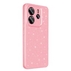 Xiaomi Redmi Note 14 5G Kılıf Kamera Korumalı Simli Lüks Koton Kapak