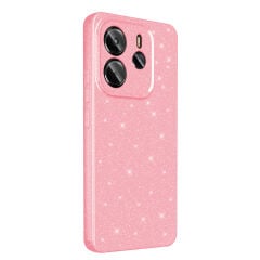 Xiaomi Redmi Note 14 5G Kılıf Kamera Korumalı Simli Lüks Koton Kapak