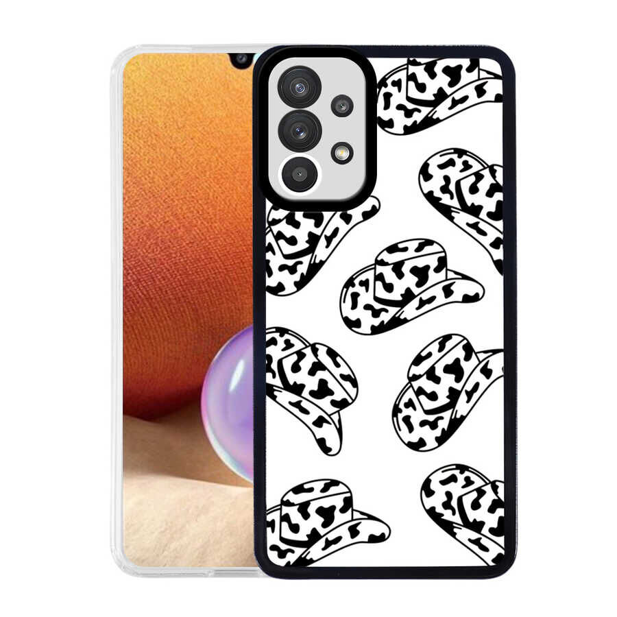 Samsung Galaxy A32 4G Kılıf M-Fit Desenli Kapak Hat No5