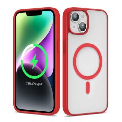 iPhone 12 Kılıf Magsafe Wireless Şarj Özellikli Silikon Ege Kapak kılıf