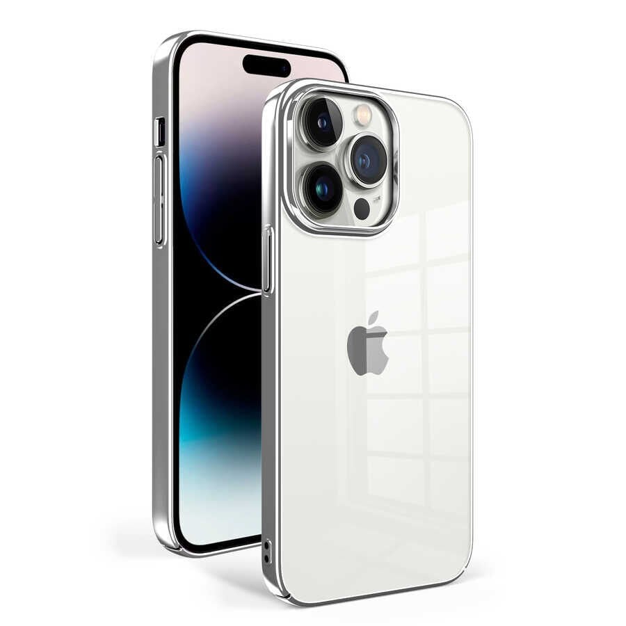 iPhone 14 Pro Kılıf Sun Kapak Gümüş