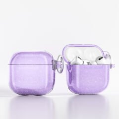 Airpods 4 Allstar Airbag 32 Parlayan Simli Saydam Renkli Kılıf Şeffaf