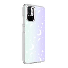 Xiaomi Poco M5S Kılıf M-Blue Desenli Kapak