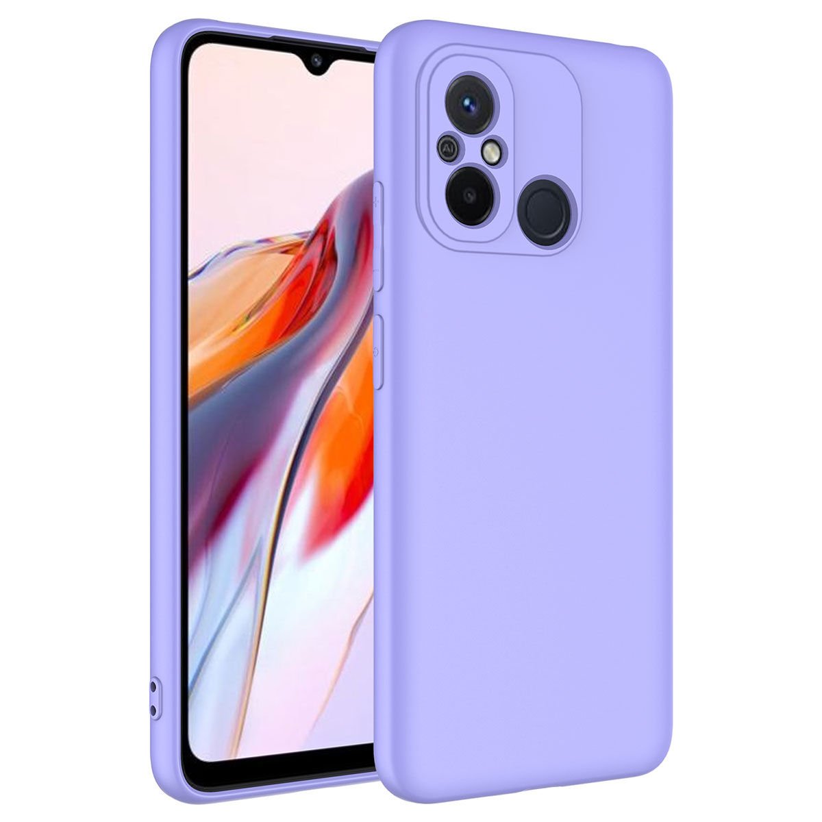 Xiaomi Redmi 12C Kılıf Kamera Korumali Mara Lansman Kapak Lila