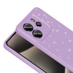 Xiaomi Redmi Note 14 Kılıf Kamera Korumalı Simli Lüks Koton Kapak