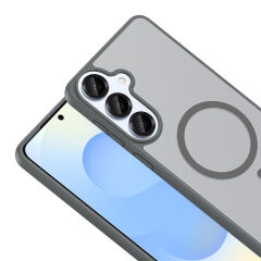 Samsung Galaxy S26 Kılıf Mat Magsafe Şarj Özellikli Hassas Butonlu Renkli Yumuşak Kenarlı Premium Babet Kapak