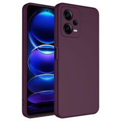 Xiaomi Redmi Note 12 Pro 5G Kamera Korumali Mara Lansman Kapak kılıf Koyu Mor