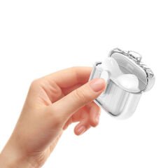 Airpods 4 Kılıf Kenarları Renkli Şeffaf Dilimli Silikon Airbag 40 Kılıf Şeffaf