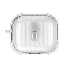 Airpods 4 Kılıf Kenarları Renkli Şeffaf Dilimli Silikon Airbag 40 Kılıf