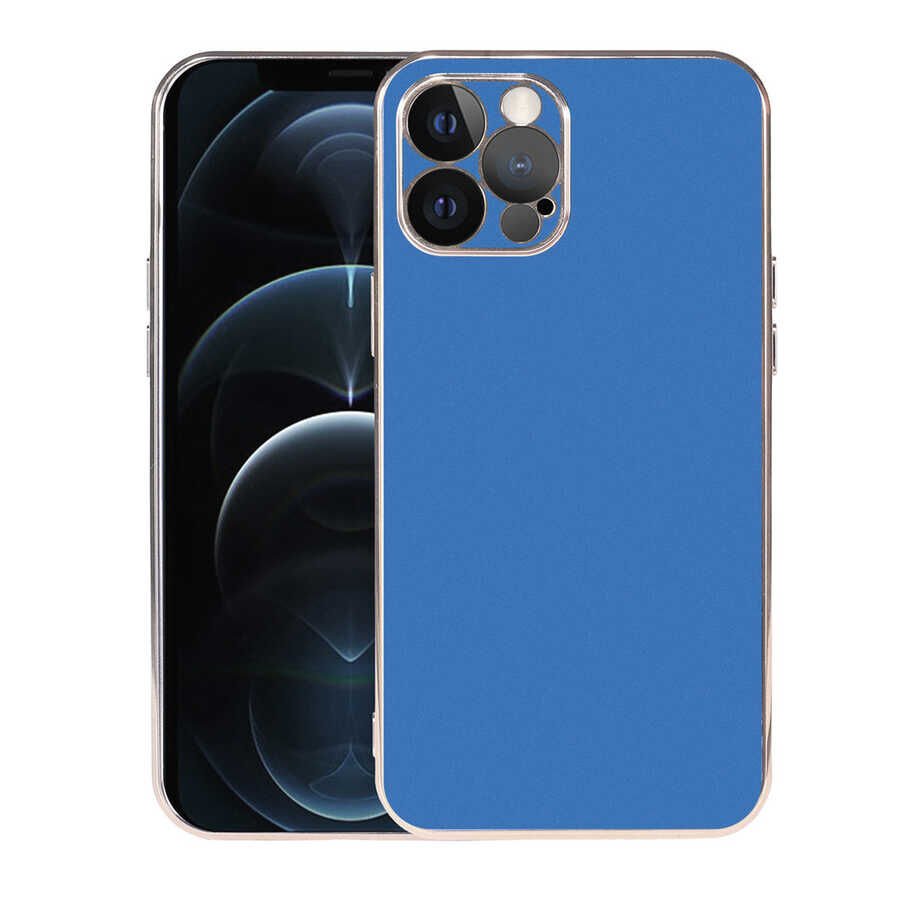 iPhone 12 Pro Kılıf Viyana Kapak Saks Mavi