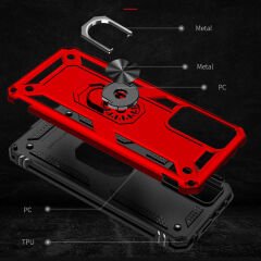 Xiaomi Redmi Note 11 Pro 5G Kılıf Vega Tank Sert Yüzüklü Standlı Zırh Koruma Kapak