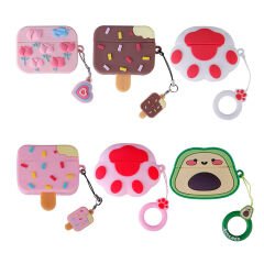 Airpods Pro 2 TPU Kabartma Figürlü İpli Airbag 37 Silikon Kılıf